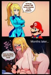 ahe_gao ai_generated crack_pairing crack_ship cute funny happy_sex huge_breasts mario mario_(series) metroid nintendo penetration samus_aran shorter_male/taller_female