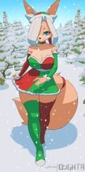 1girls animated animated_png anthro anthro_only aqua_eyes aqua_eyes_female big_breasts black_eyelashes breasts christmas_clothing christmas_headwear christmas_outfit christmas_skirt christmas_stockings christmas_topwear eyelashes female female_anthro female_focus female_only furry marie_(oughta) oc one_eye_covered original_character oughta panties red_panties short_hair short_hair_female skirt skirt_lift snow solo solo_female solo_focus stockings thick_thighs thighs topwear white_hair white_hair_female wide_hips