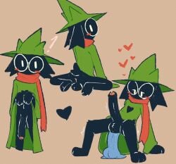 absurd_res anal anal_sex anthro blush bodily_fluids bovid caprine clothed clothing deltarune digital_media_(artwork) dildo dildo_insertion dildo_sitting duo erection eyewear fur genital_fluids genitals glasses goat hi_res horn looking_at_viewer male mammal masturbation notsafeforwanking nude penetration penis presenting ralsei scarf sex_toy sex_toy_insertion simple_background solo tail undertale_(series)
