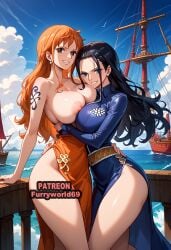 ai_generated clothing female female_only furryworld69 hentai nami nami_(one_piece) one_piece robin