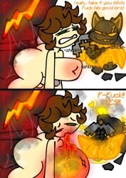 anthro blank_expression bodily_fluids brother_(lore) brother_and_sister_(lore) burn burn_scar burning cum cum_inside elemental_creature english_text female fire fire_creature forced generation_4_pokemon genital_fluids group hi_res human human_on_anthro inflation inflation interspecies irl_(skeletonhearts) lava lava_creature lava_cum lava_inflation male male/male mammal masturbation mineral_fauna nintendo object_in_pussy object_penetration pickaxe pickaxe_(minecraft) pokemon pokemon_(species) profanity questionable_consent rape riolu rocki_(skeletonhearts) roxi_(skeletonhearts) scar sibling_(lore) sister_(lore) skeletonhearts text trio unusual_bodily_fluids unusual_cum unusual_genital_fluids