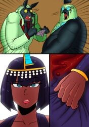 albus_(skullgirls) anthro bird canine eliza_(skullgirls) female horace_(skullgirls) male mrestella skullgirls video_games