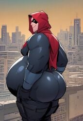 ai ai_generated big_ass big_ass_(male) big_belly big_butt big_gut dc dc_comics gayafgramsci huge_ass huge_belly huge_butt huge_gut jason_todd male male_only red_hood_(dc) solo solo_male