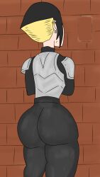 ass ass_focus big_ass blonde_female blonde_hair blonde_hair_female bubble_ass clothed_female color colored colored_skin deuscartoon female investigation karai karai_(tmnt_2012) nickelodeon teenage_mutant_ninja_turtles teenage_mutant_ninja_turtles_(2012) tmnt tmnt_2012