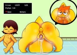 age_difference alphys anthro duo female frisk_(undertale) human male male/female mammal pervymarioman scalie team_pervy undertale undertale_(series)