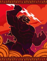 2024 5_fingers abs anthro anthrofied barazoku barely_visible_genitalia barely_visible_penis biceps big_muscles black_body claws cloud detailed_background digital_media_(artwork) disney disney's_hercules electricity electricity_manipulation elemental_manipulation empty_eyes finger_claws fingers genitals glowing glowing_eyes godzilla godzilla_(series) hercules_(disney) hi_res humanoid_genitalia humanoid_hands humanoid_penis jagged_mouth kaiju lightning lightning_bolt lizard male manly mouth_closed muscular muscular_anthro muscular_arms muscular_male nipples non-mammal_nipples nude nude_anthro nude_male ozuron pecs penis penis_base pixel_(artwork) reptile scalie solo tail toho zeus_(disney) zeuszilla