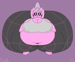 2025 6:5 absurd_res anthro ass belly big_belly big_breasts big_butt big_nipples big_pussy big_tail black_bottomwear black_clothing black_nose black_pants black_sclera black_yoga_pants bottomwear breasts buckteeth camel_toe clothing colored deep_navel digital_media_(artwork) female flat_colors front_view generation_4_pokemon genitals grey_ears grey_tail hair hi_res huge_belly huge_breasts huge_butt huge_nipples huge_thighs hyper hyper_belly hyper_breasts hyper_butt hyper_genitalia hyper_nipples hyper_pussy hyper_thighs looking_at_viewer mammal morbidly_obese morbidly_obese_anthro morbidly_obese_female navel nintendo nipple_outline nipples obese obese_anthro obese_female overweight overweight_anthro overweight_female pachirisu pants pink_background pink_body pink_hair pink_tail pokemon pokemon_(species) purple_cheeks pussy reathe rodent sciurid signature simple_background smile smiling_at_viewer solo susie_(reathe) tail teeth thick_thighs tight_clothing tree_squirrel two_tone_tail white_eyes yoga_pants