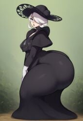 ai_generated big_ass bottom_heavy cogita_(pokemon) gigantic_ass gvukub huge_ass milf nintendo pokemon