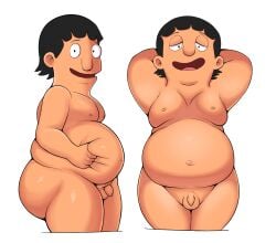 1boy bob's_burgers chubby chubby_belly chubby_male fat fat_man gay gene_belcher jerseydevil male_only small_penis solo_focus solo_male tiny_penis uncircumcised uncircumcised_penis uncut yaoi