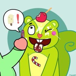 1:1 absurd_res apple balls bodily_fluids buckteeth candy candy_apple candy_cane cum cum_in_mouth cum_inside cum_on_face cum_on_tongue cumming_in_face dessert duo ejaculation food foreskin fruit fur furry genital_fluids genitals green_body green_fur happy_tree_friends heart_nose heart_symbol hi_res lollipop male male/male mammal moogle_mogsey nutty_(htf) offscreen_character one_eye_closed penis plant popsicle rodent sciurid simple_background smile smiling_at_another smiling_at_partner speech_bubble squirrel_tail teeth tongue tongue_out tree_squirrel wink