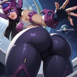 ai_generated alternate_version_at_source ass ass_focus big_butt female galacta_(marvel_rivals) hypet looking_at_viewer marvel marvel_rivals pants shiny shiny_skin space tagme thick thick_ass thick_legs thick_thighs thigh_highs thighhighs thighs wide_hips