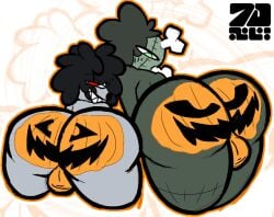 ass ass black_dogg buttcheeks buttjob femboy kenxwhack painted pumpkin_ass pumpkin_butt tjxxx zkullface