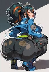 ai_generated artist_request huge_ass massive_ass ponytail zhu_yuan