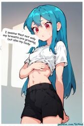 1girls_ass _butt ahe_gao ai_generated artist_sirnrei ass_bigger_than_head ass_cleavage ass_expansion big_ass blue_eyes blue_hair blush breasts completely_nude drinking female female_only headband hourglass_expansion hourglass_figure huge_ass lactation nude sirnrei solo