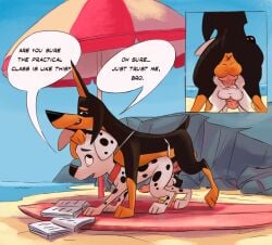 101_dalmatian_street 101_dalmatians anal anal_sex animal_genitalia animal_penis anus balls beach black_body black_ears black_fur black_nose black_spots brown_paws canid canine canine_genitalia canine_penis canis dalmatian disney distractingdizzy dobermann domestic_dog duo dylan_(101_dalmatians) feral feral_on_feral floppy_ears fur genitals heterochromatic_ears hi_res male male/male male_penetrated male_penetrating male_penetrating_male mammal penetration penis pink_inner_ear pinscher sea sex spike_(101_dalmatians) spots water white_body white_fur white_spots