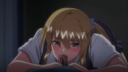 1boy 1girls animated blonde_hair brother_and_sister fellatio green_eyes green_eyes_ane_kyun!_yori_the_animation incest lying on_bed oral penis ponytail school_uniform siblings sleep_molestation sleeping straight subtitled tagme uncensored video yuzuki_n_dash