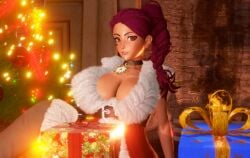 christmas cleavage fire_emblem fire_emblem:_three_houses fully_clothed honey_select petra_macneary river_rock