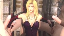 1girls 2018 3d 3d_animation 4boys animated blonde_female blonde_hair blonde_hair_female breasts cleavage double_handjob dress elbow_gloves erection esk female female_focus handjob hokuto_no_ken human jewelry large_breasts light-skinned_female light_skin long_hair male multiple_boys multiple_penises no_sound penis sayaka_(hokuto_no_ken) shounen_jump solo_focus source_filmmaker straight video