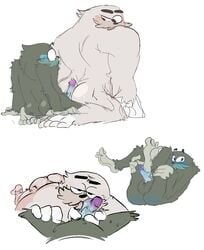 balls bigfoot buttjob cartoon_network charlie_(wbb) duo licking male male_only oral outercourse penis penis_lick ralph_(wbb) sex tongue tongue_out torquewintress we_bare_bears yaoi