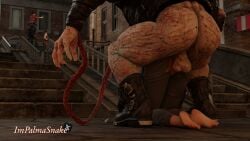 2boys 3d 3d_(artwork) 3girls ada_wong anal_sex big_cock claire claire_redfield doggy_style feet impalmasnake jill_valentine jill_valentine_(sasha_zotova) male_domination monster monster_cock monster_on_female mr_x muscular_male nemesis_(resident_evil) resident_evil resident_evil_3 size_difference soles tentacle torn_clothes