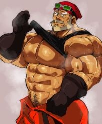 bara buff buff_male cookie_run cookie_run_kingdom cookie_run_ovenbreak crk daddy devsisters dilf frog1432 gay muscles muscular muscular_male mutton_chops pain_de_campagne_cookie silver_fox yaoi