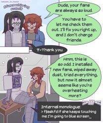 2girls android caretaking comic comic_page dw_i_got_you_with_tags embarassed foreplay human_on_robot imminent_lesbian_sex just_fuck_already lesbian maintenance mechanic nude repost robophilia robot robot_and_human robot_girl sfw tagme technophilia welcome_to_heaven yuri