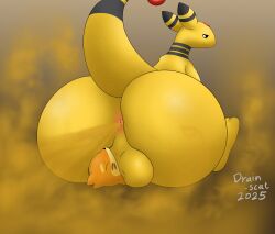 2025 ampharos anthro anus ass backsack balls big_balls big_butt black_eyes buizel closed_eyes dragon drain_scat duo fart fart_fetish fart_torture farting_on_another farting_on_face generation_2_pokemon generation_4_pokemon genitals hi_res looking_back male mammal mythological_creature mythological_scalie mythology nintendo orange_body pokemon pokemon_(species) scalie simple_background sitting sitting_on_another size_difference size_play tail tea_bagging wide_hips yellow_body