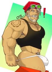 bara buff buff_male cookie_run cookie_run_kingdom cookie_run_ovenbreak crk daddy devsisters dilf gay muscles muscular muscular_male mutton_chops pain_de_campagne_cookie silver_fox tawan.lupin yaoi