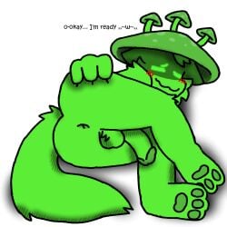anal anthro anus ass canid canine canis fungus male male/male mammal mushroom mushroomwolf solo spread_butt spreading wolf
