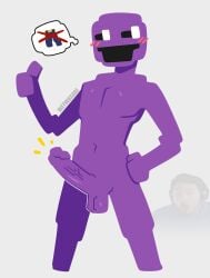 1boy big_penis blush blush_lines blushing_at_viewer five_nights_at_freddy's fnaf gay gay_male huge_cock large_penis male markiplier meme penis penis_out presenting presenting_penis purple_guy_(fnaf) shitpost veiny_penis was_that_the_bite_of_'87 wetwasabi william_afton yaoi