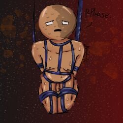 begging brown_skin in_space mercury mercury_(planet) mercury_(solarballs) oiled_up pleading space tied_up white_eyes