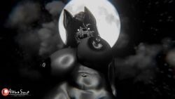 3d 3d_animation alphasoup animated areola areolae belly belly_button big_breasts black_body breasts creepy from_below furry furry_female horror huge_breasts looking_at_viewer mal0 malo moon navel night nightmare_waifu nipples scp-1471 scp-1471-a scp_foundation shaking_breasts sharp_teeth tagme video