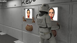 2girls 3d armor back_view ball_gag ballgag barefoot big_ass big_butt bondage bound bubble_butt butt_crack captured captured_heroine domination faceless_male female femsub gag gagged glory_wall heroine iden_versio kirelic maledom nude picture pose posing princess_leia_organa public_use rape red_ball_gag runny_makeup sex soldier star_wars star_wars:_battlefront_2 stormtrooper stuck stuck_in_wall submissive through_wall vaginal vaginal_penetration villain wall_writing