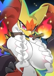 delphox from game freak by monodie