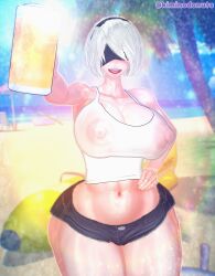 yorha 2b from nier (series) by kiminodonuts