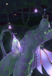 antennae_(anatomy) anthro autofellatio balls bodily_fluids cum cum_inside dragon dragonvale elemental_creature erection flora_fauna flower flower_(anatomy) flower_tail genital_fluids genitals glowing glowing_markings green_body heart_symbol hi_res internal kroki_dragon leaf male markings masturbation mythological_creature mythological_scalie mythology navel nude oral oral_masturbation penile penile_masturbation penis petals plant purple_eyes scalie solo solo_focus sweat tail tail_mouth unusual_anatomy unusual_tail vines wings x-ray_view yhr'ytr