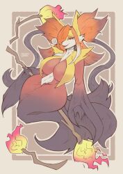 delphox from game freak by rdusk
