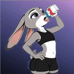 judy hopps from zootopia by halfaslime