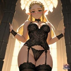 princess zelda from breath of the wild by aamak rith