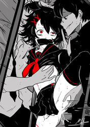 ahe_gao anal flat_colors juuzou_suzuya limited_palette male mark_gavatino near_monochrome partially_colored penis rape sex soft_color tokyo_ghoul trap yaoi