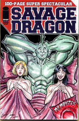 1boy 2014 2girls angel_murphy blonde_hair blue_eyes breasts closed_eyes condom green_skin image_comics interracial malcolm_eugene_jackson-dragon maxine_jung_lai nipples savage_dragon savage_dragon_(character) scott_james threesome