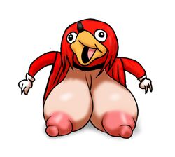 big_breasts breasts female female_only genderswap huge_breasts knuckles_the_echidna meme nipples rule_63 sonic_(series) ugandan_knuckles