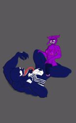 balls blush breasts dickgirl futa_on_male futanari intersex juri_han love male marvel marvel_comics marvel_vs._capcom muscles no_humans small_dom_big_sub spider-man_(series) street_fighter sweat symbiote venom venom_(marvel)