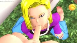 3d android_18 animated barefoot blonde_female clothed clothed_female clothed_female_nude_futanari dickgirl dragon_ball dragon_ball_gt dragon_ball_super dragon_ball_z erection esk feet fellatio female futa_on_female futa_pov futanari intersex kneeling kneeling_female kneeling_oral_position looking_at_viewer no_sound oral penis pov soles source_filmmaker toes video