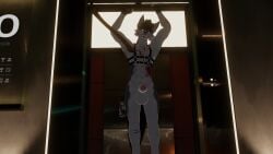 axe blood blood_on_face dick drwolfey elevator furry insane male male_only smile smiling_at_viewer solo vrchat vrchat_avatar vrchat_furry wolf
