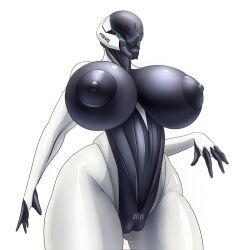 android big_ass big_breasts black_and_white_body robot robot_girl thick_thighs xeddo