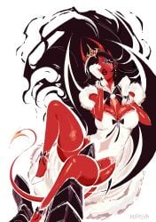 1boy1girl 2025s 2026 alternate_wings alternative_costume alternative_hairstyle aroused aroused_female artist_name bangs_over_one_eye big_breasts black_bow black_hair black_hair_female black_lipstick blue_eyes blue_sclera blush blush_lines body_markings bondage breasts cleavage clothed_female crown defeated demon demon_girl demon_horns demon_tail detached_collar dota_2 eyelashes female female_focus femsub foot_fetish fur_cloak fur_trim garter_belt gentle_maledom gloves high_heels horns humiliation jewelry lace lace_trim leotard limited_palette lipstick long_hair long_hair_female looking_at_viewer looking_pleasured lying_on_back male male/female male_dominating_female male_domination male_foot_fetish maledom maledom/femsub master_and_servant no_penetration no_sex one_eye_covered pointy_ears popisya queen queen_of_pain red_horns red_skin self_upload skin-covered_horns slave_girl stepped_on straight strapless_leotard submissive submissive_female succubus swimsuit tail terrorblade_(fractal) thick_thighs voluptuous white_background white_gloves white_high_heels white_leotard white_outfit wide_hips wings
