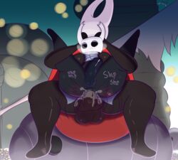 1boy 1futa 2018 anal anal_sex anthro anus arthropod ass balls blush bouncing_balls breasts brother brother_and_sister cape cloak clothed clothing dickgirl dickgirl/male digital_media_(artwork) duo erection full_nelson futa_on_male futanari hi_res hollow_knight hornet_(hollow_knight) humanoid incest insects intersex intersex/male lying male not_safe_for_reality nude nude_futanari nude_male on_back penetration penis protagonist_(hollow_knight) red_cape sex siblings sister text video_games