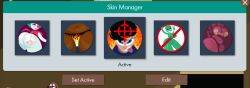 alien ass_focus bonkio boobs_out bra casual_nudity chains clown dark-skinned_female demon demon_girl demon_tail fully_nude green_skin panties peace_sign pictogram pictographics prohibition_sign red_skin sandiestlittlefella sign skull slap_mark