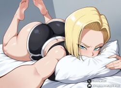 1girls 2026 ai_generated android_18 artist_name artist_signature ass big_breasts blonde-haired_female blonde_female blonde_hair blue_eyes breasts bubble_butt cellphone cheating_wife covered_mouth curvaceous curvy curvy_body curvy_female curvy_figure detailed dragon_ball dragon_ball_super dragon_ball_z feet feet_up female female_focus female_only hi_res hips hug_pillow huge_ass illumaru large_breasts laying_on_stomach light-skinned_female light_skin medium-haired_female medium_hair milf mother patreon_username phone phone_camera pillow selfie short_hair solo stable_diffusion thick_hips thick_legs thick_thighs thigh_highs thighhighs thighs voluptuous voluptuous_female wide_hips wife